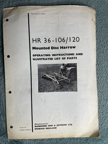 Ransomes 106 120 mounted - 36-106/120,