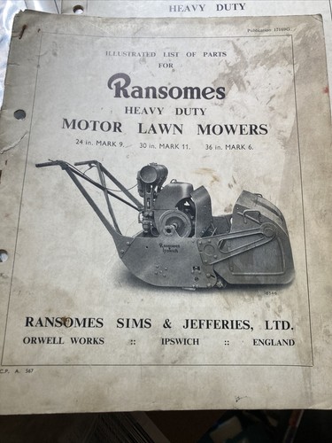 Ransomes heavy duty - motor, lawn