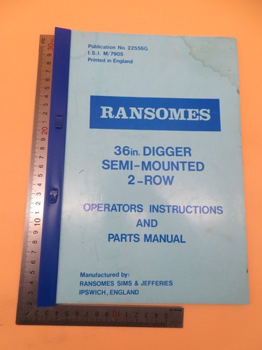 Ransomes 36in digger - ransomes,